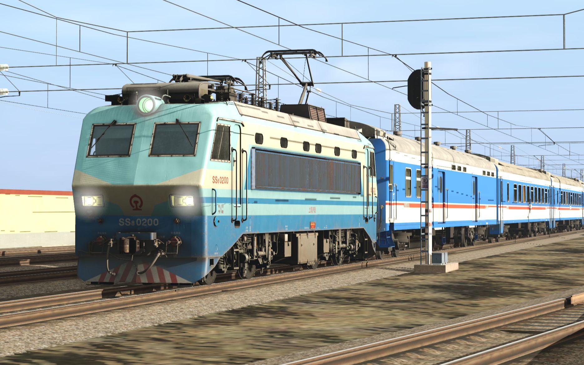 ss8 25k启动 模拟火车trs2019