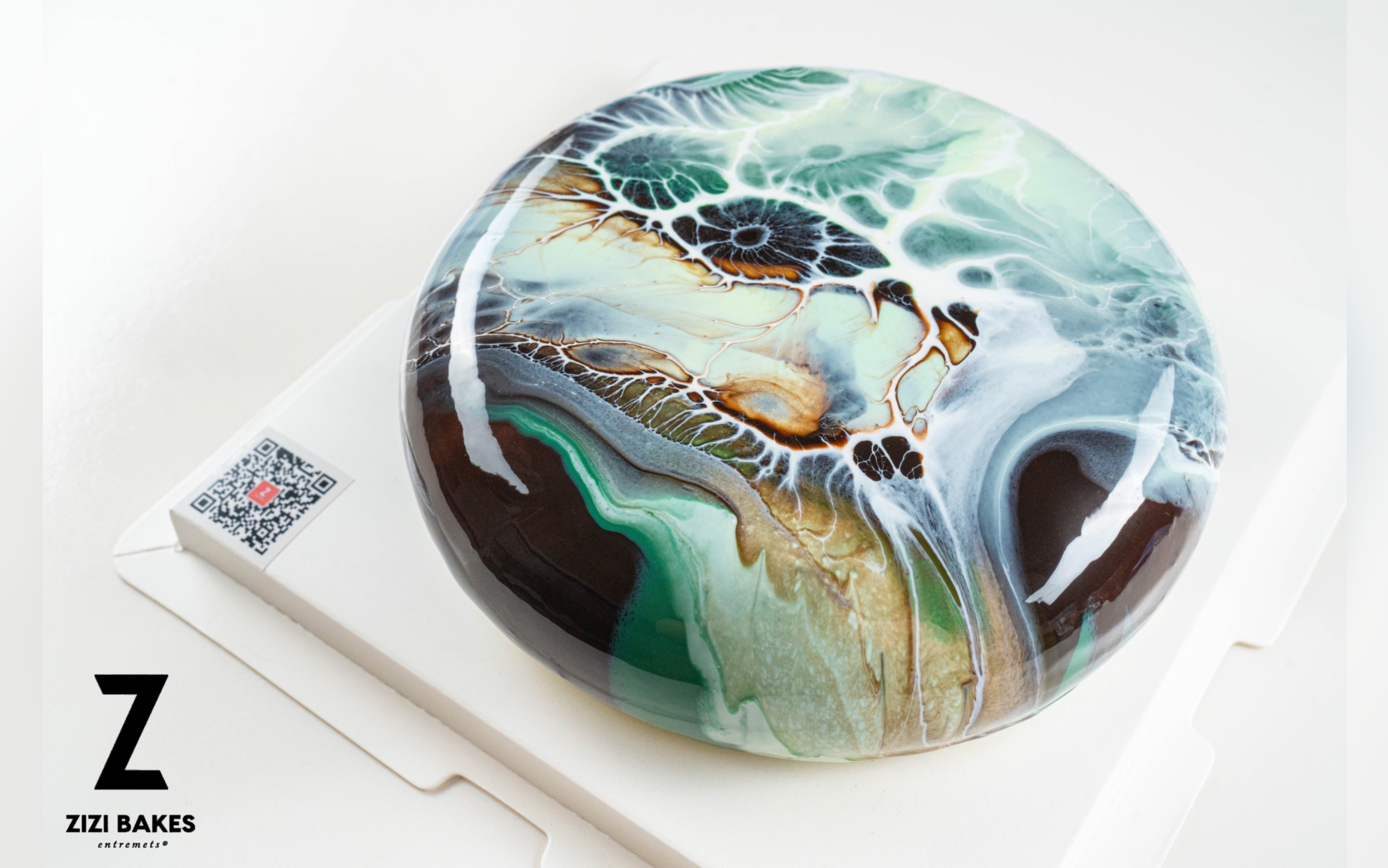 zizibakes法国慕斯蛋糕淋面展示