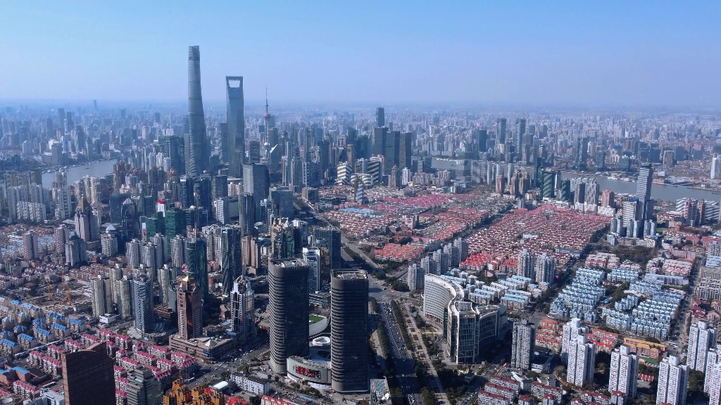 世纪公园起飞航拍浦东_哔哩哔哩_bilibili