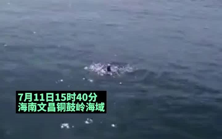 [图]60岁男子在海南文昌铜鼓岭海域游泳被海流带走，漂了20多个小时后获救