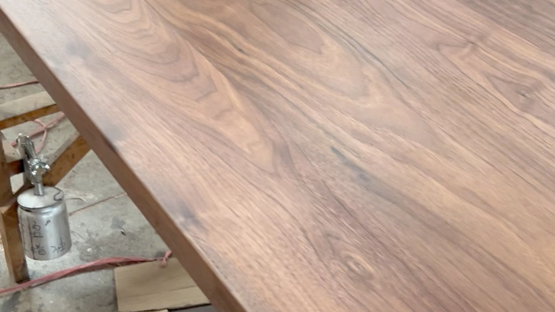 北美黑胡桃桌面板,涂装环保木蜡油.