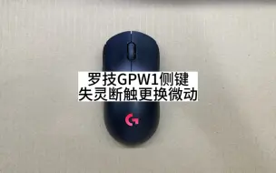 Descargar video: 罗技GPW狗屁王1侧键失灵断触更换微动