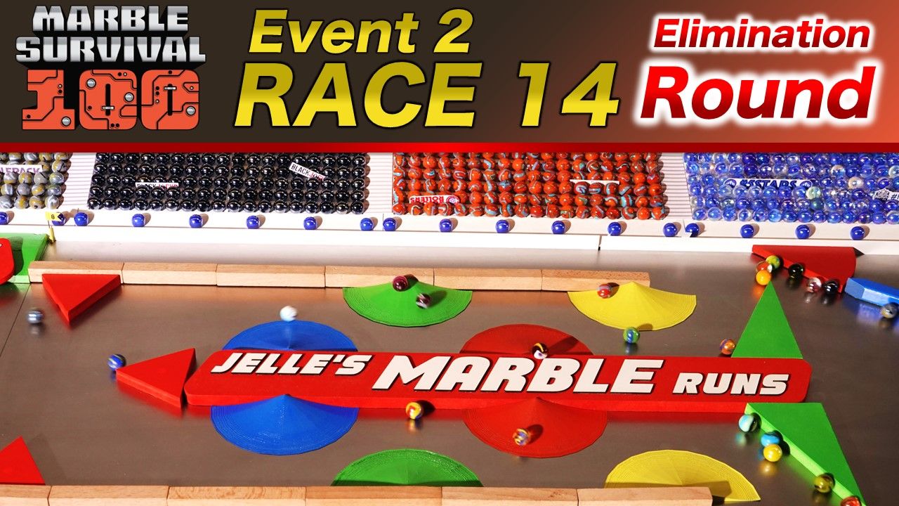 【弹珠大逃杀100】迷宫障碍淘汰赛:第二轮 第七场比赛(race 14)