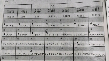 [图]【每日一读】标日初级上 第六课补充 日历