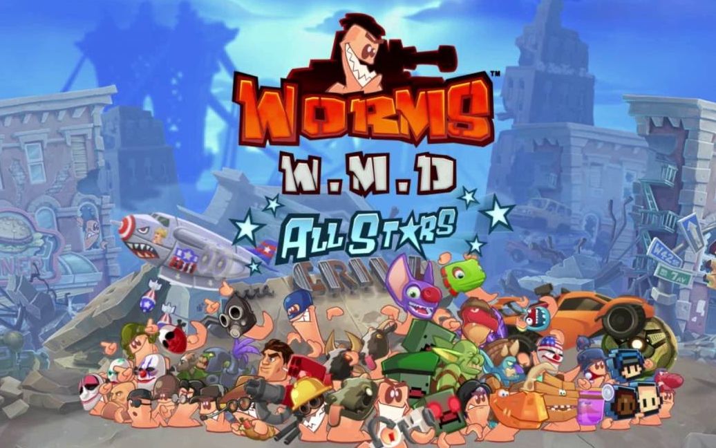 [图]【颜素susu】女生宿舍《百战天虫·Worms W.M.D》大作战 NSSS全员都是自爆怪？