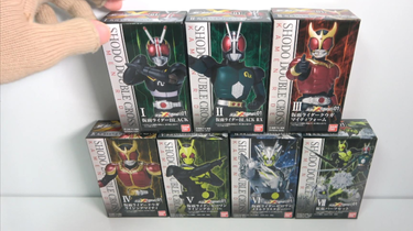 转载】掌動-XX 仮面ライダー01 全7種開封ダブルクロスSHODO-XX