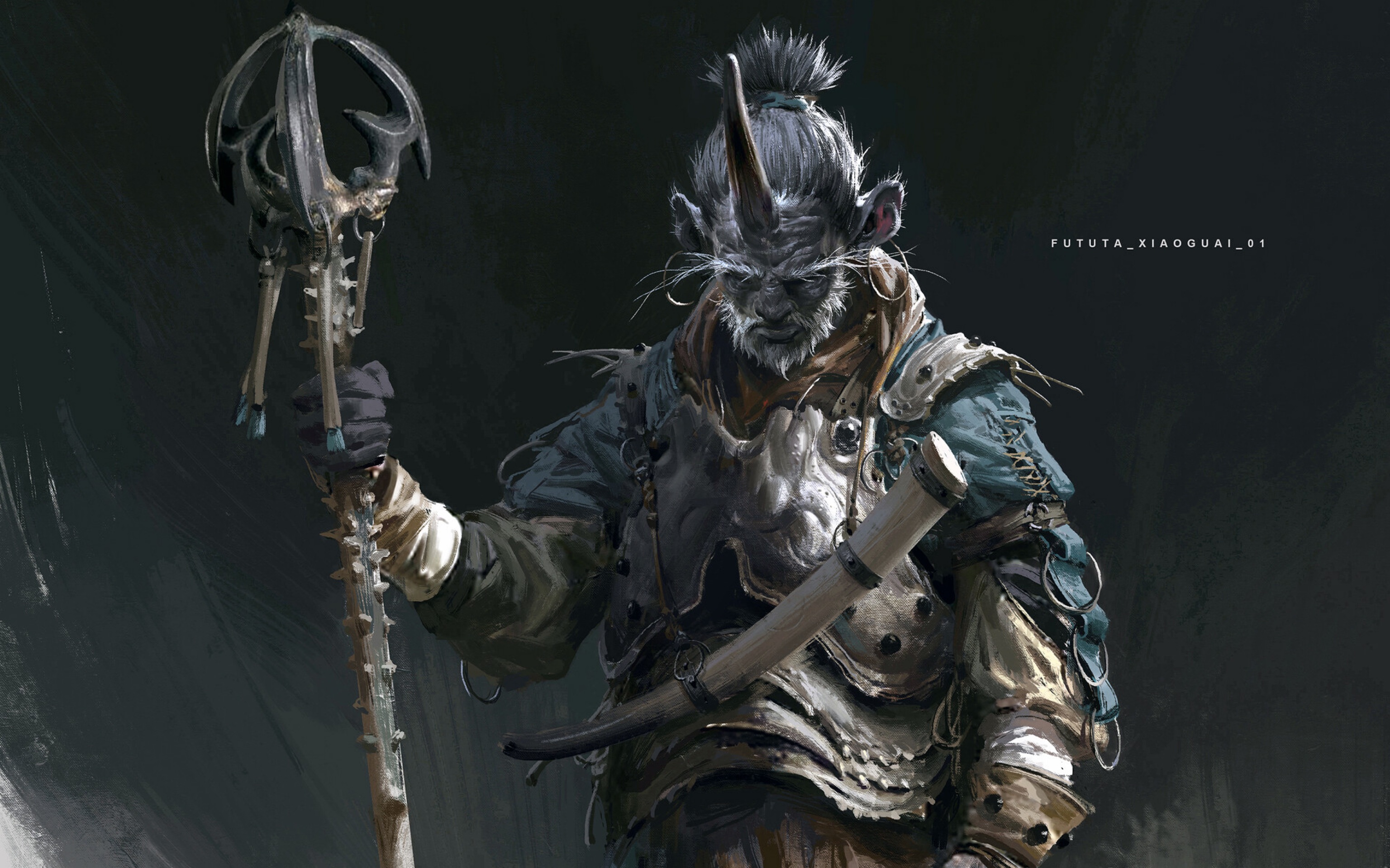 黑神话悟空主美杨奇作品速览以及他关注与点赞同行作品对马岛之魂最后