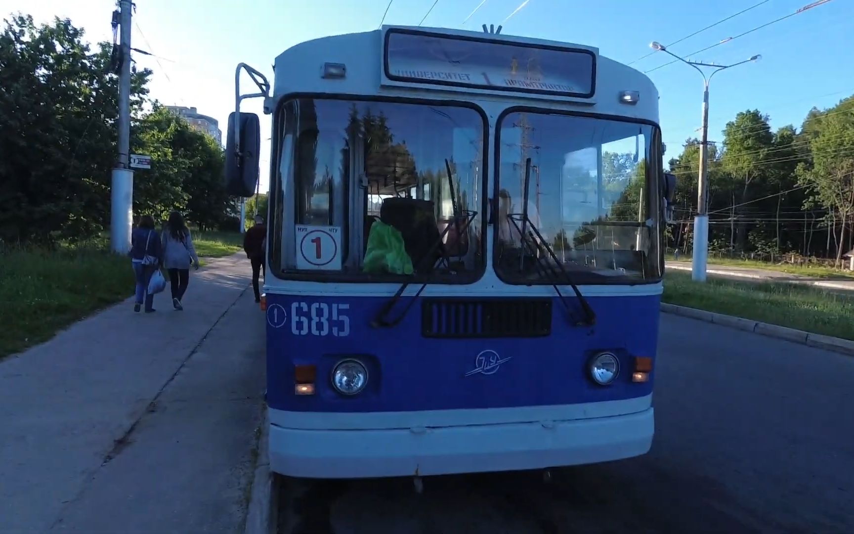 【前方展望&例行检修】俄罗斯无轨电车,23分00秒前展望,后检修