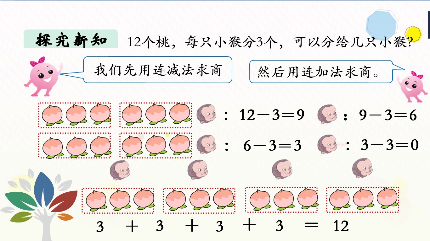 [图]用2至6的乘法口诀求商（1）