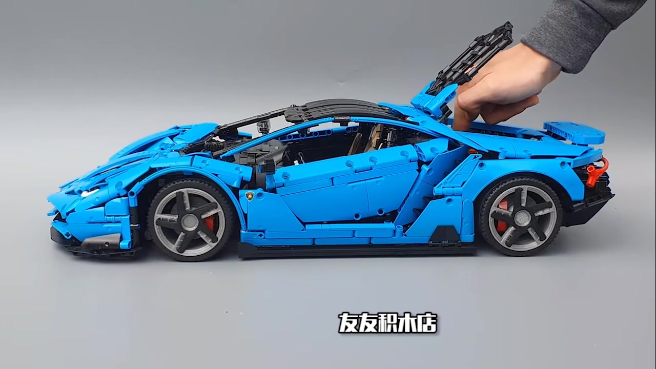 乐高科技积木搭建兰博基尼百年超级跑车moc39933