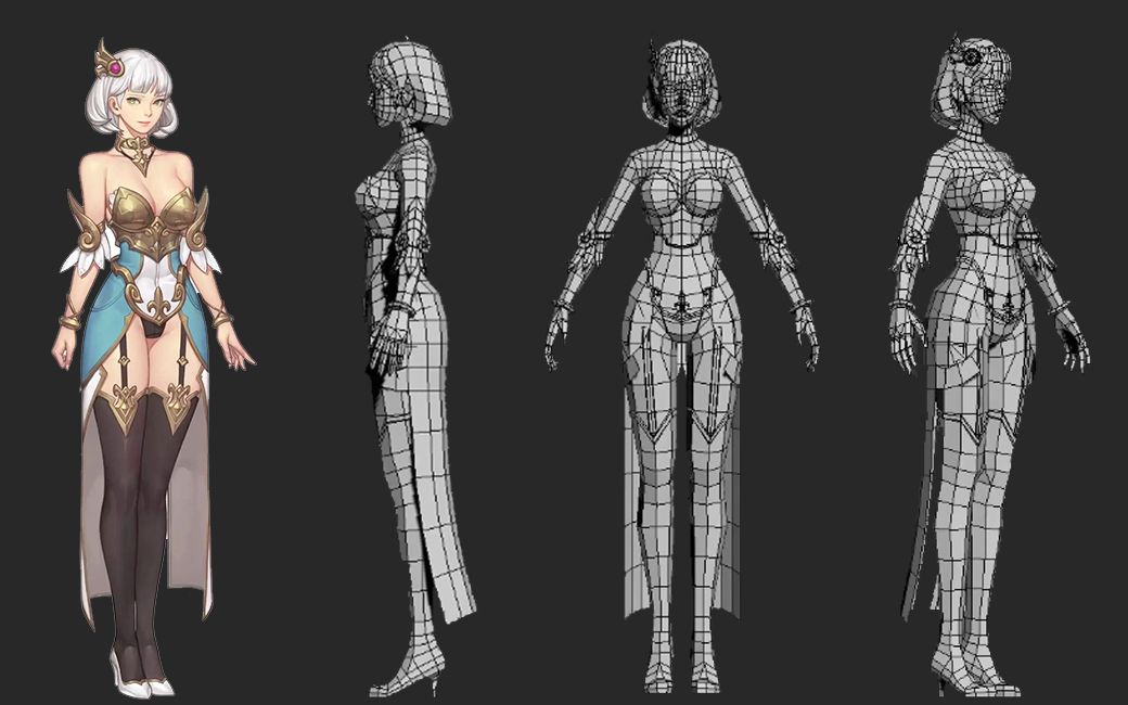 3dmax美女人物建模教程图片