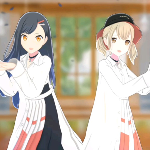 プロセカMMD】白石杏と小豆沢こはねのSparkle_哔哩哔哩_bilibili