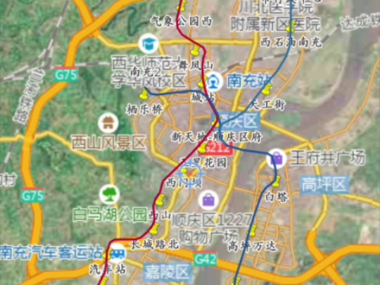 【架空地铁规划】南充市地铁自规划(预计2050年可完成)哔哩哔哩bilibili