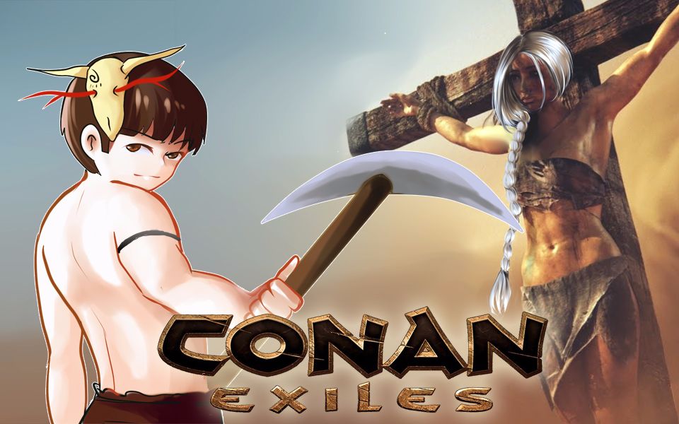 [图]【风笑试玩】我疯起来自己家都拆丨Conan Exiles 直播录像