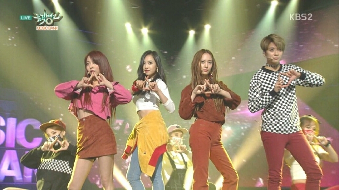 [图]【f(x)】151030 KBS音乐银行 Diamond