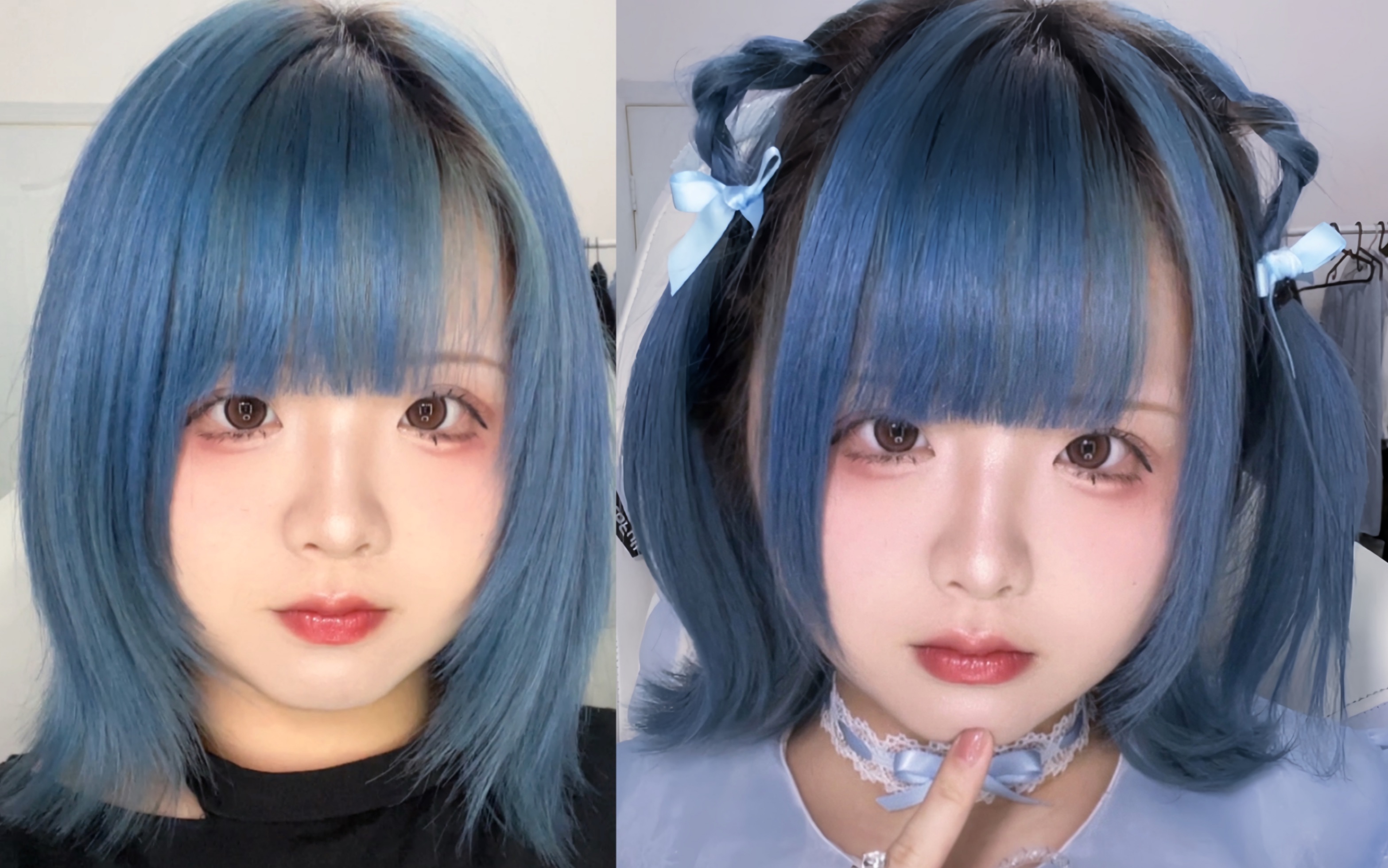 短发造型|猫耳双马尾 跟小偶像学发型