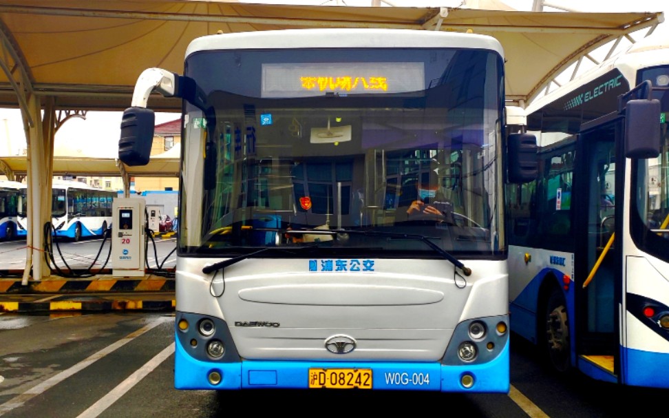 (浦东南汇)上海机场八线公交车终点站南汇汽车站离站(南汇汽车站往