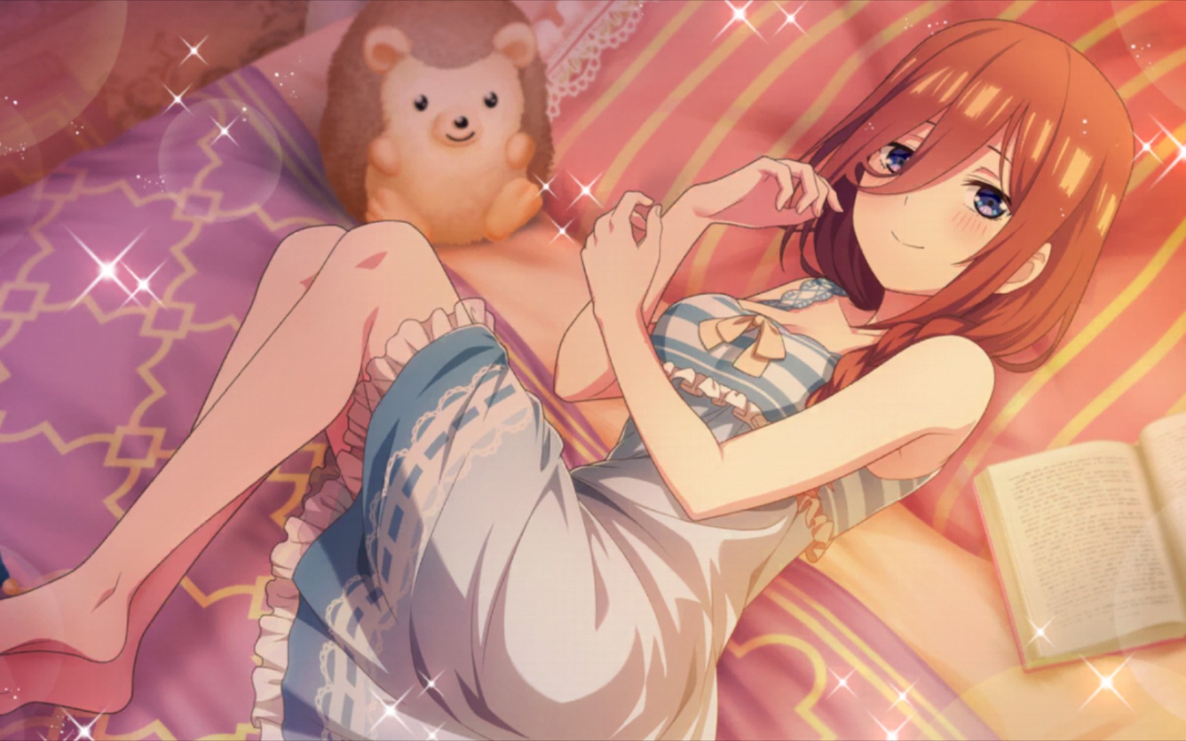 五等分的新娘 睡衣派对 三玖 软绵绵的床 闪耀篇_哔哩哔哩bilibili