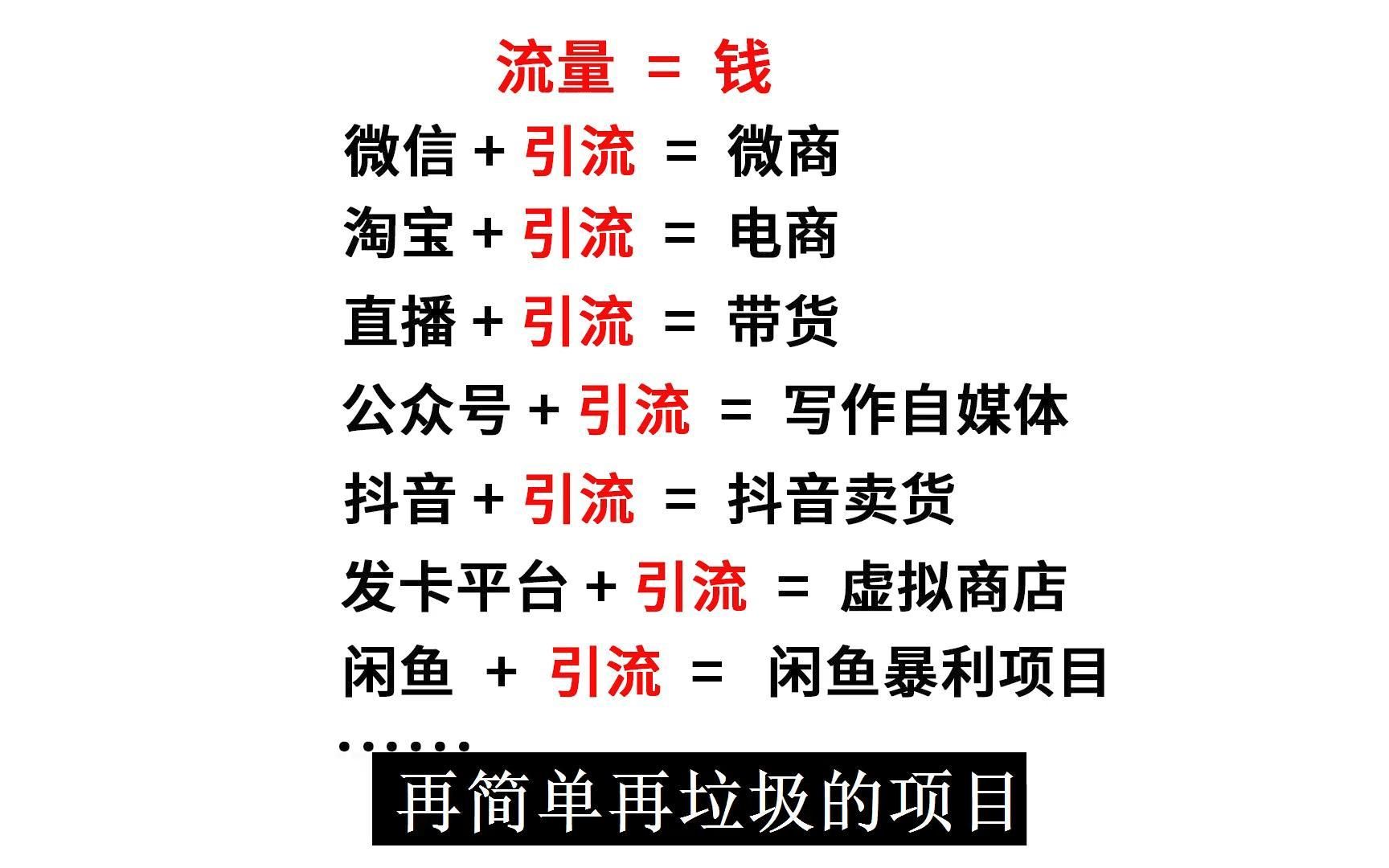 引流的本质,涨粉的秘密,流量是所有互联网项目赚钱的核心哔哩哔哩bilibili