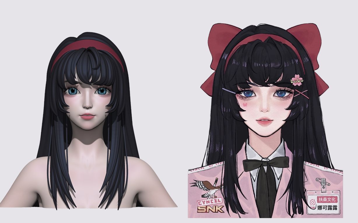 【zbrush人物建模】我超爱的娜可露露游戏人物角色雕刻!