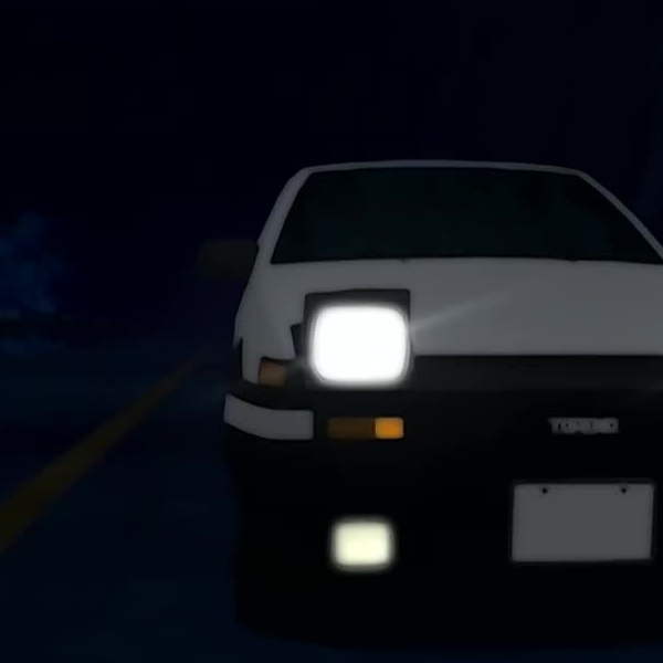 TAKUMI AE86 Vs SIL80 MAKO - INITIAL D LEGEND 4 DUBLADO 