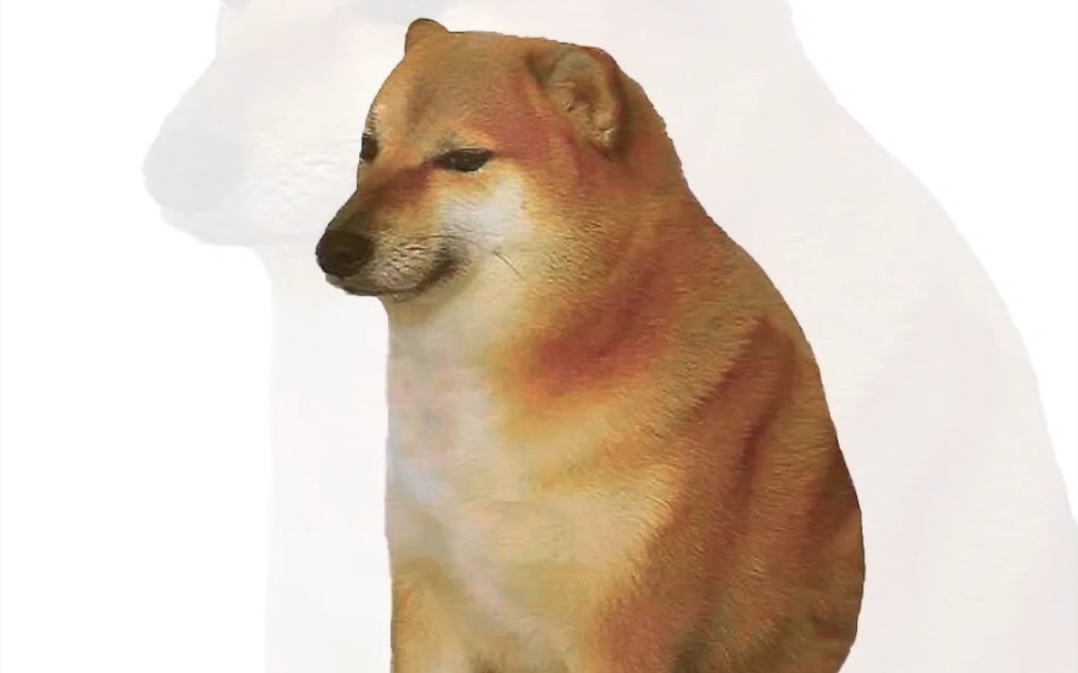 纪念cheems,ai生成的绘画