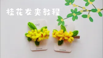 Descargar video: 桂花发夹教程拿去～憧憬金桂飘香的九月