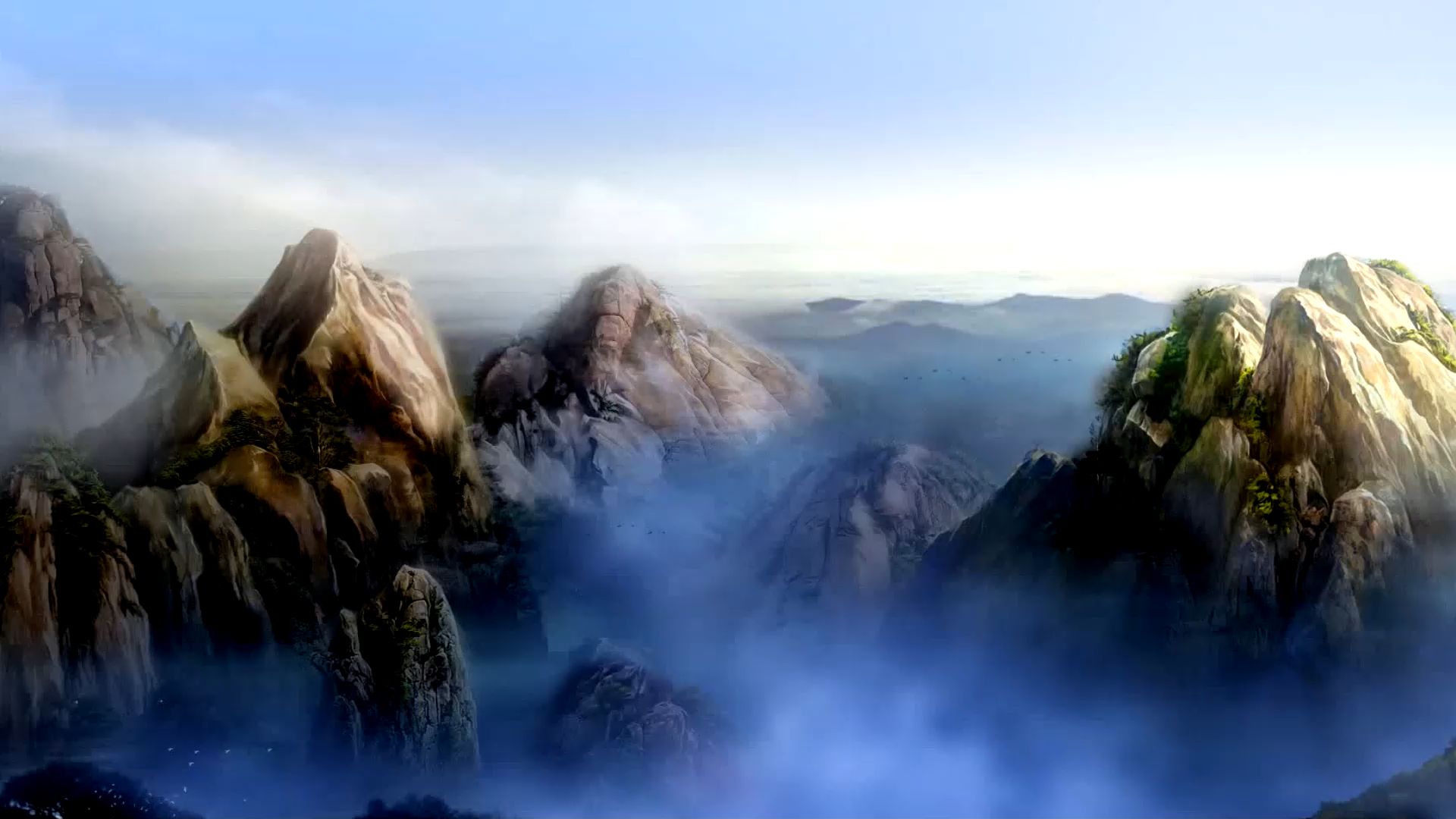 3809 走在山水间 伴奏led舞蹈舞台大屏幕背景视频素材