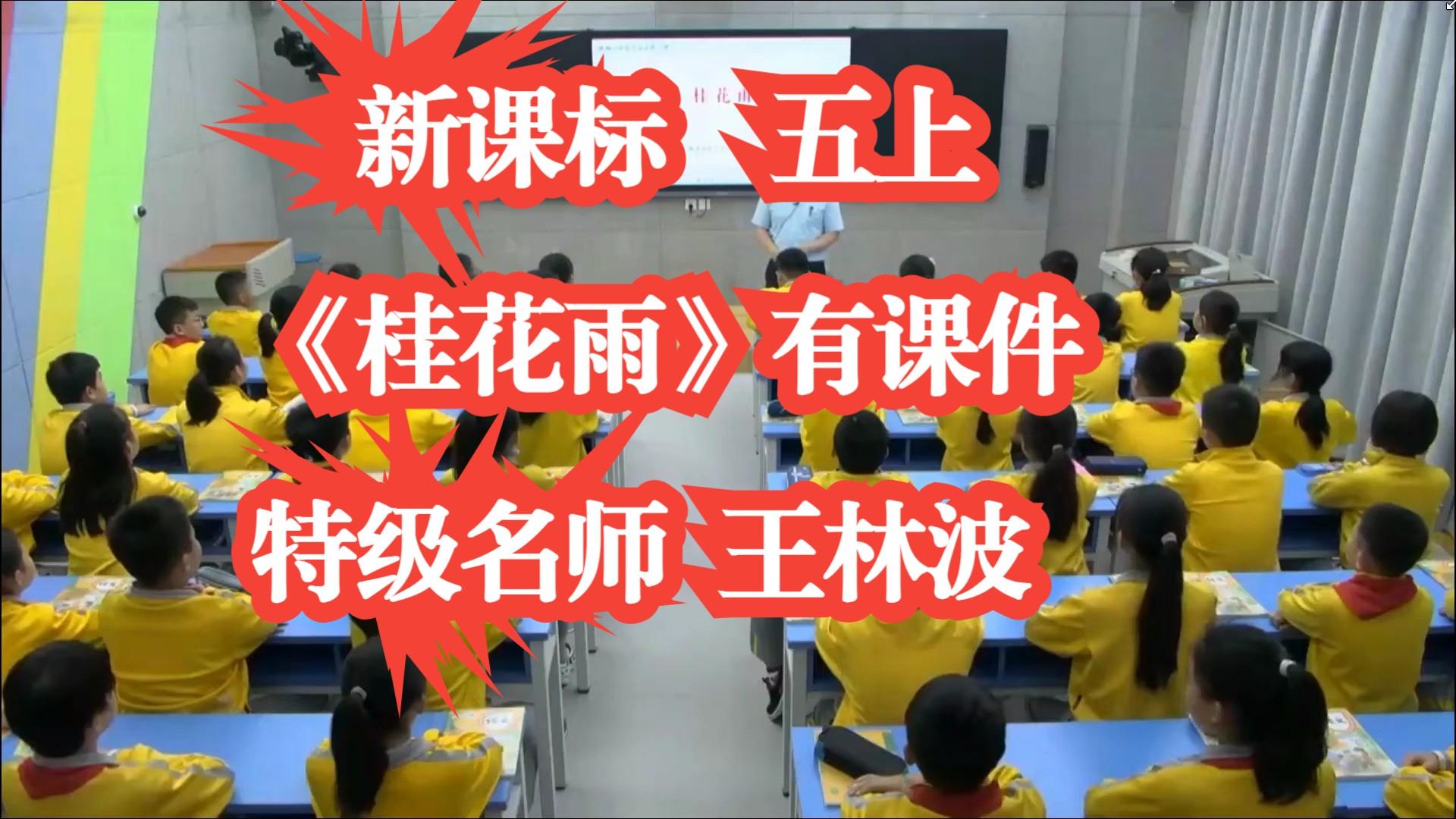 24年新课标五年级上册语文《桂花雨》公开课优质课 有课件(无教案)特级名师示范课 王林波哔哩哔哩bilibili