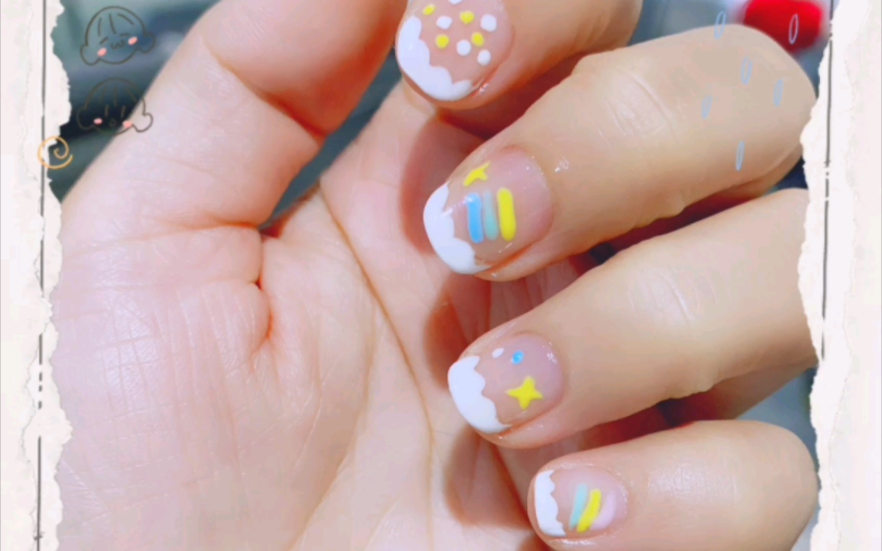 马卡龙彩虹美甲好不好看?好看