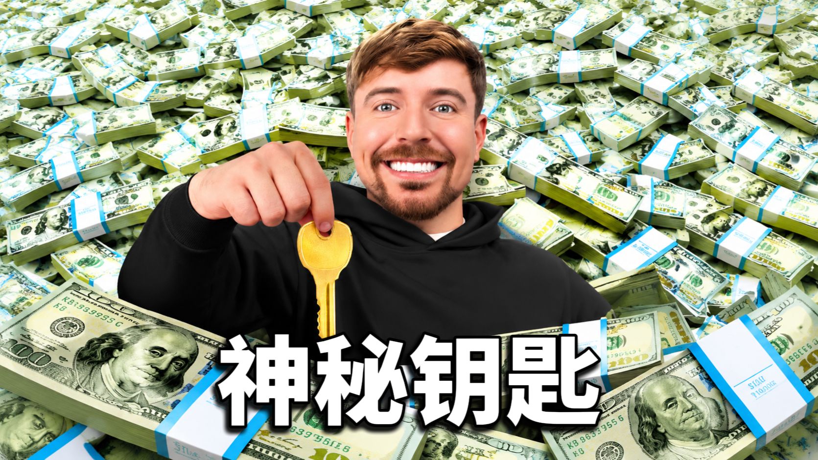 【MrBeast官方】你会选择拿10万美金还是一把神秘钥匙？