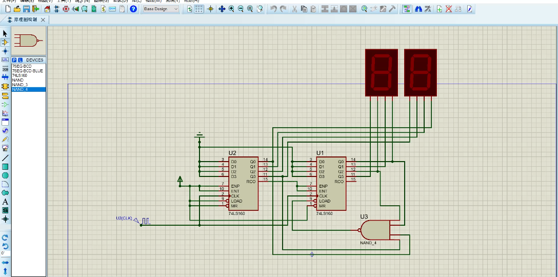 Proteus Professional,同步预置法,利用两块74LS160制作60进制计数器哔哩哔哩bilibili