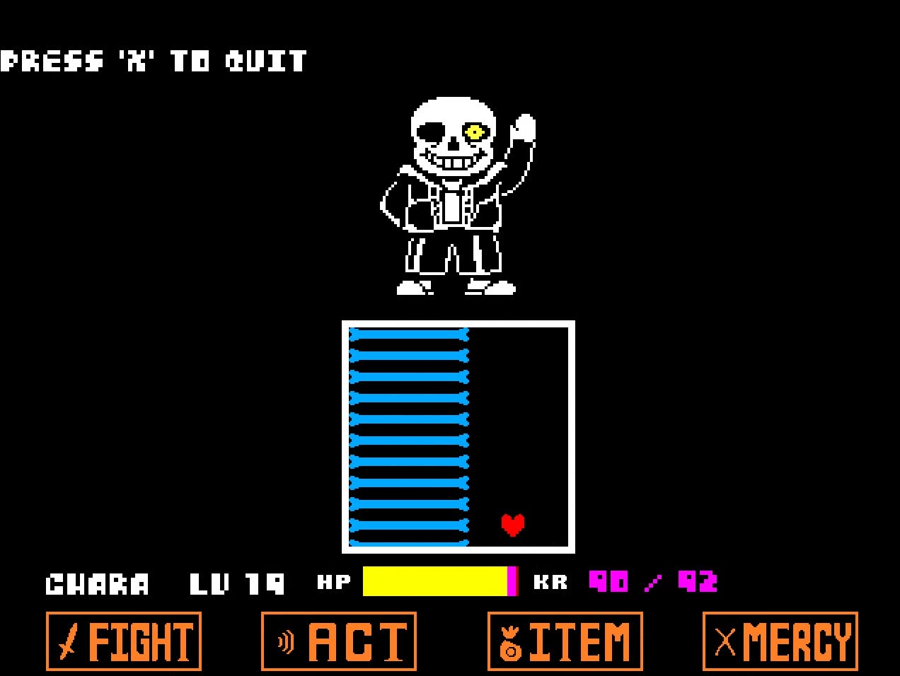 4更新【浩杨正气】传说之下(bad time simulator)自制关卡:特殊sans战