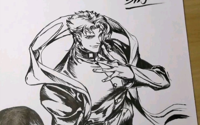 手绘〕临摹其他大佬画的花京院_哔哩哔哩 (゜-゜)つロ 干杯~-bili