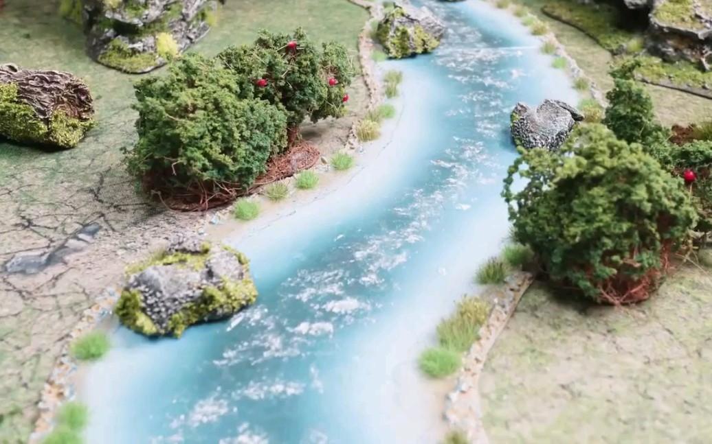 如何制作一条模型战棋用的河流