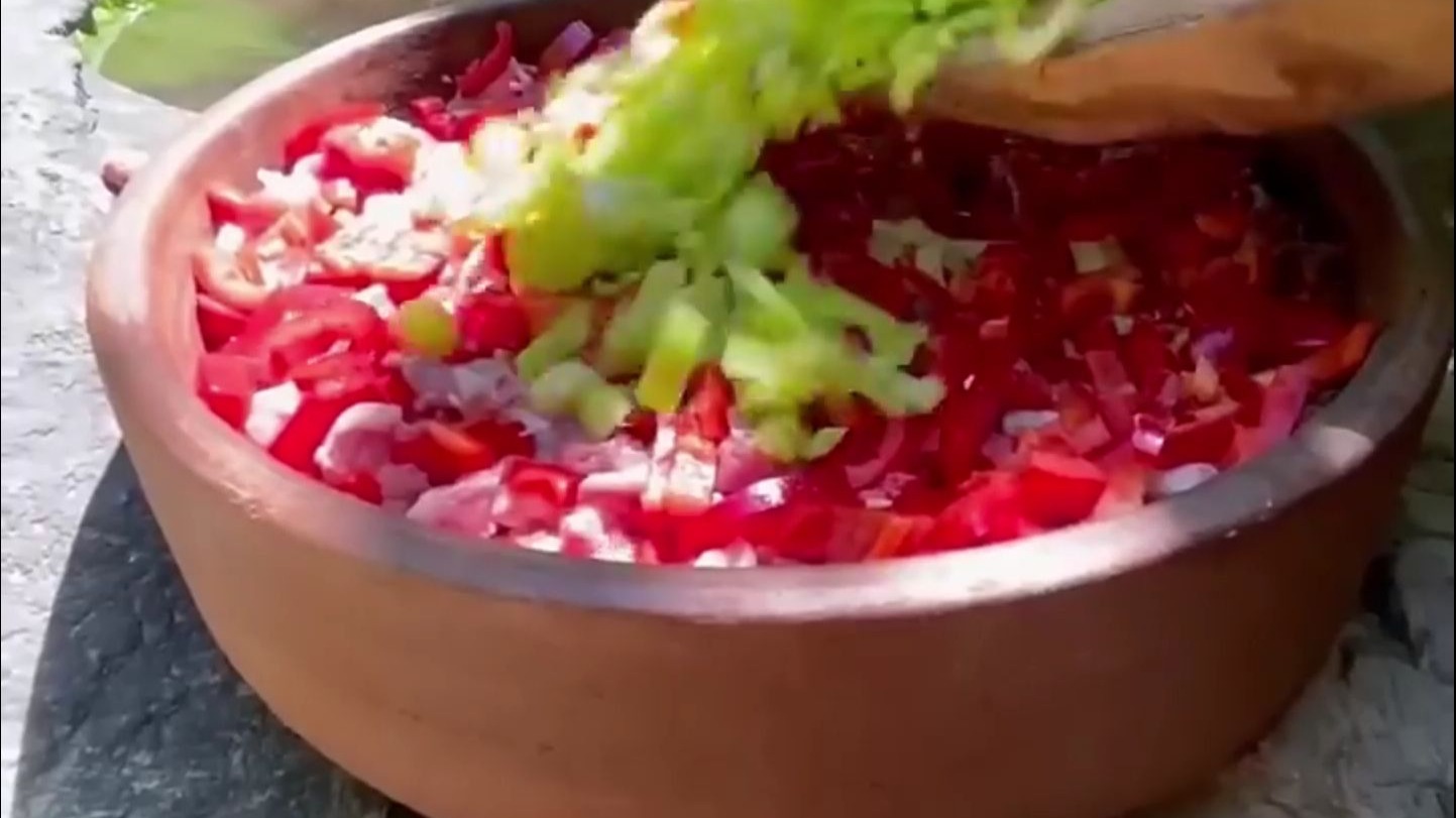 陶锅时蔬焖烤羊腩+自然炙烤嫩棘尖