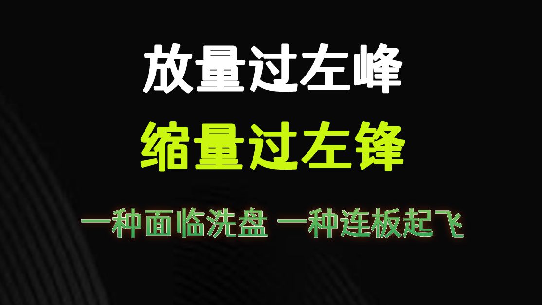 A股:放量过左峰与缩量过左峰有区别?详解背后逻辑,甄别主力行为.哔哩哔哩bilibili