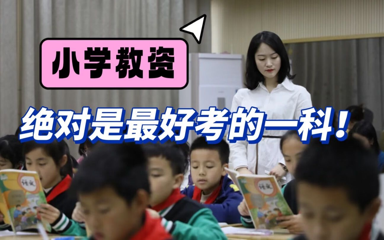 我发誓小学教资绝对是最好考的一科|小学教师笔试哔哩哔哩bilibili