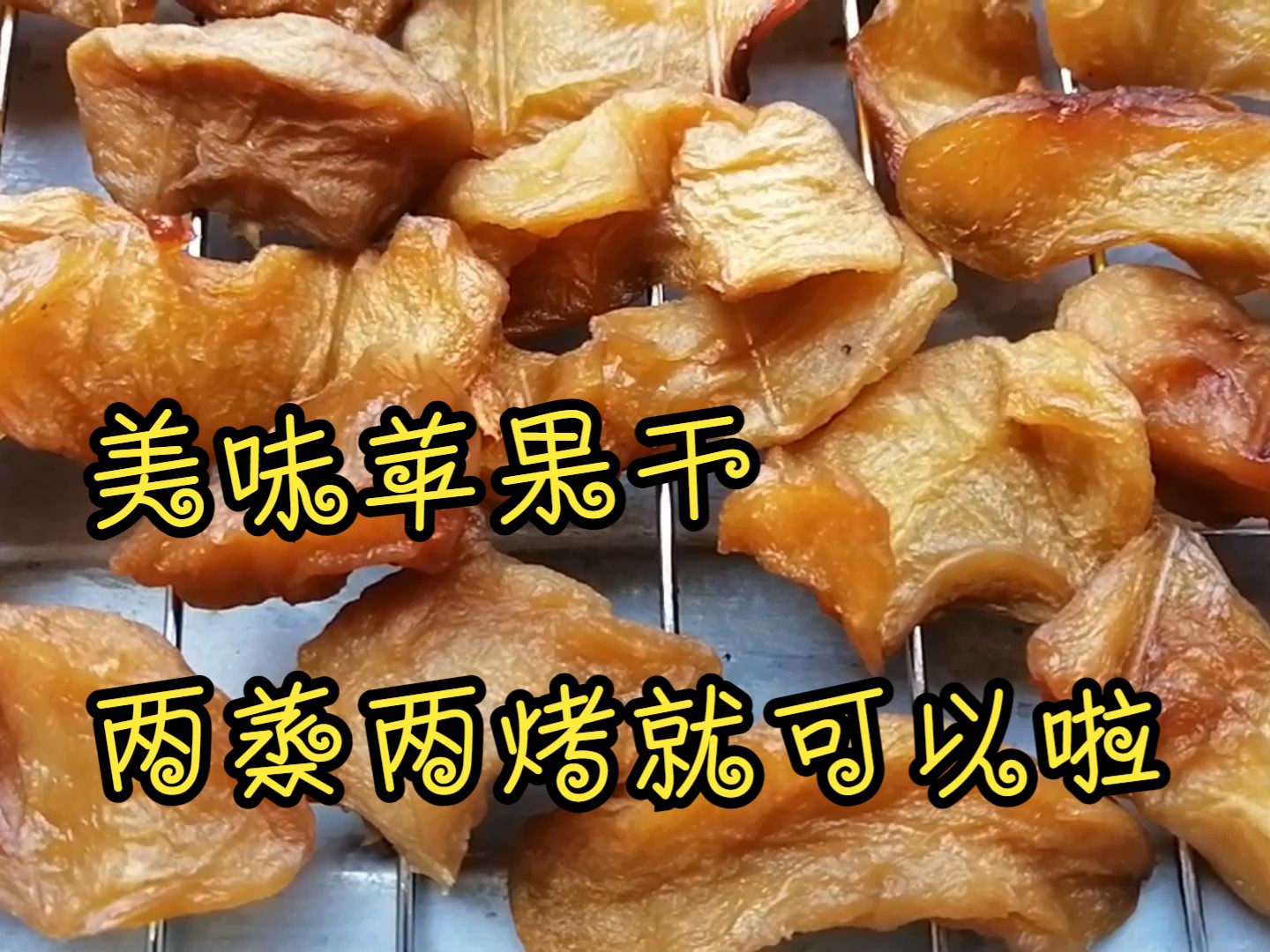 吃不完的苹果怎么办?美味苹果干 两蒸两烤就可以啦哔哩哔哩bilibili