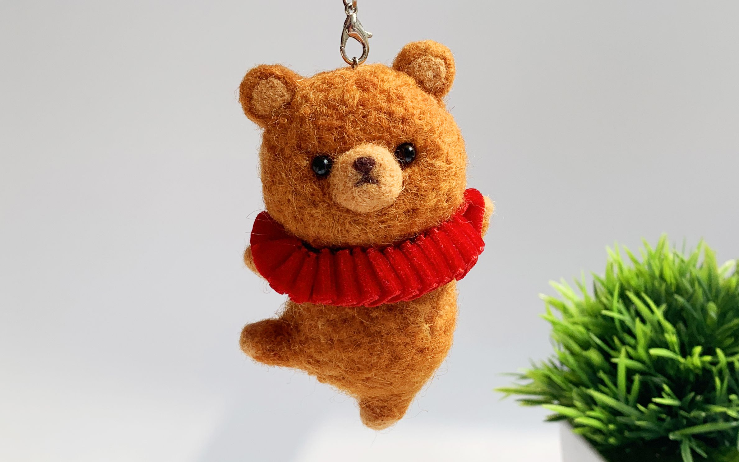 贝壳家羊毛毡_跳舞小熊视频教程_哔哩哔哩 (゜-゜)つロ 干杯~-bili