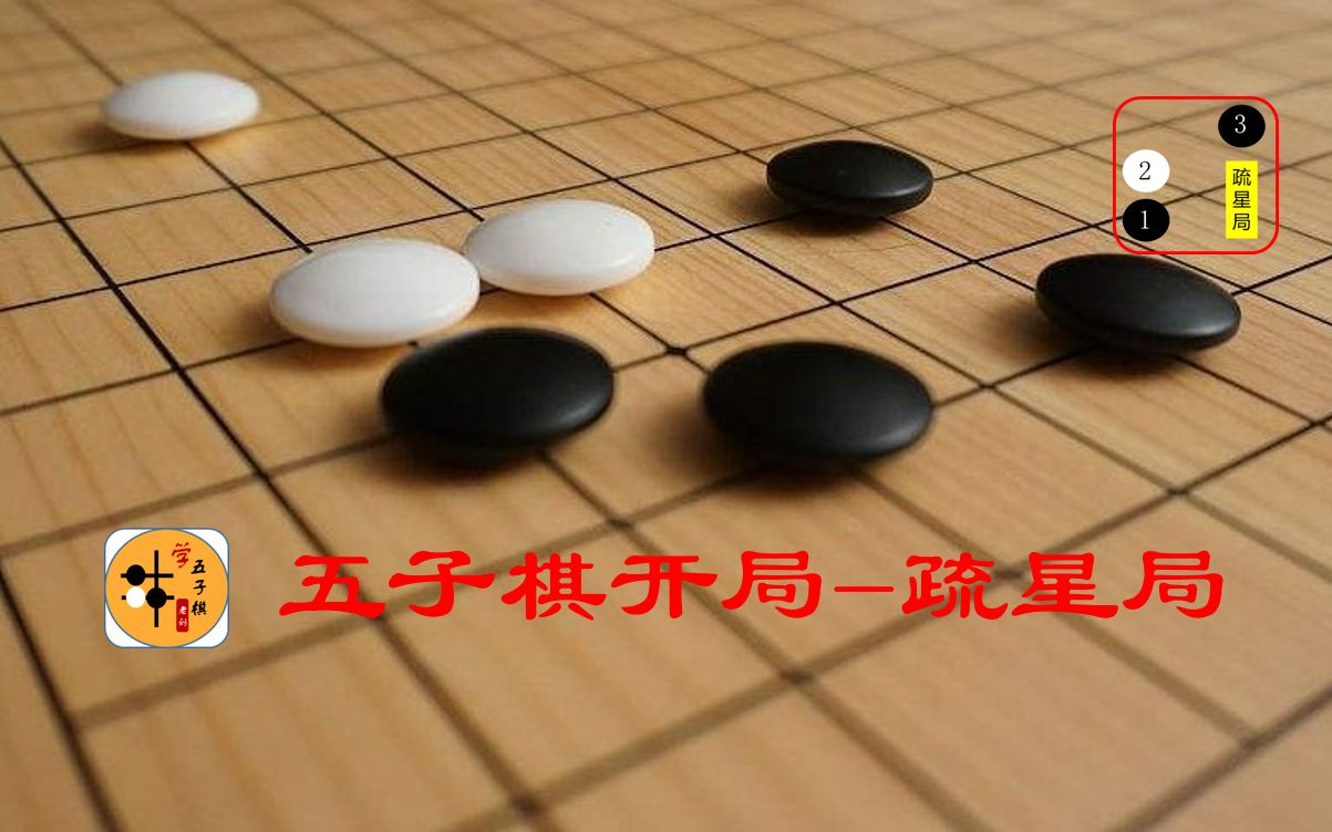 15五子棋开局:疏星局哔哩哔哩bilibili