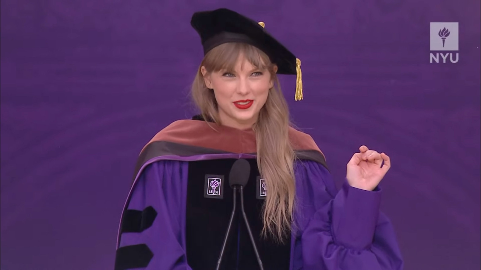 霉霉taylorswift荣获纽约大学博士学位受邀发表毕业典礼演讲