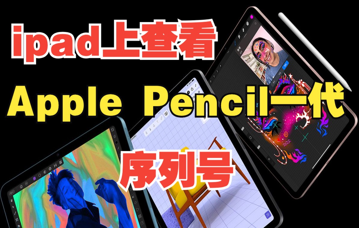 如何在ipad上查看Apple Pencil一代的序列号?哔哩哔哩bilibili