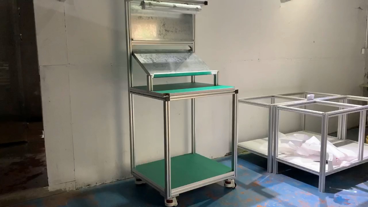 铝型材框架口罩机机架快速出货切片机放料架铝镁合金