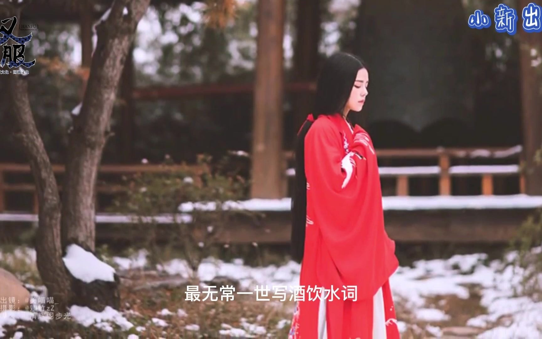 汉服赏 Chinese Traditional Clothes 1 红梅白雪知哔哩哔哩bilibili