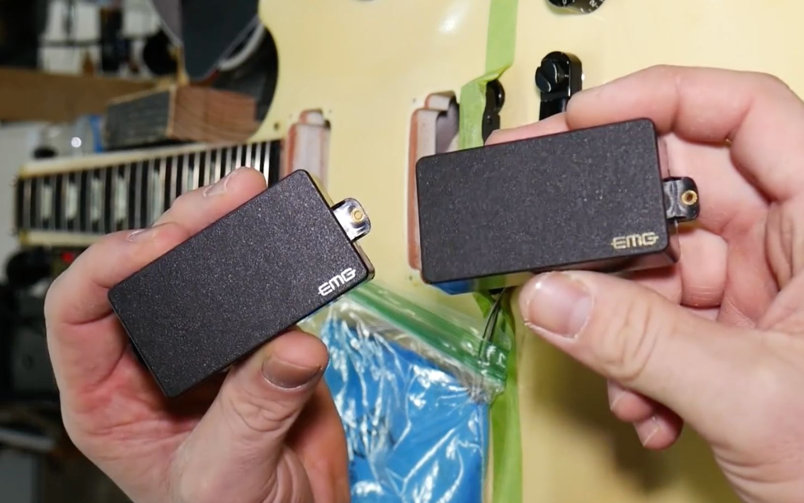 叛逆一把!如何给gibson les paul 换emg主动拾音器