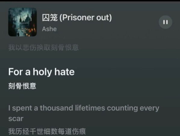 《囚笼》Prisoner out英文歌曲推荐，中英双语字幕，最惊艳人声版本！