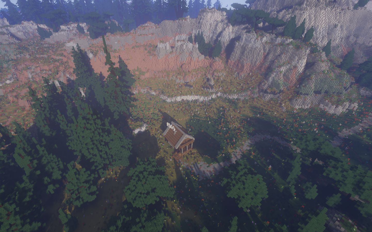 这还是我的世界?超真实的地形,柔和的风景展示