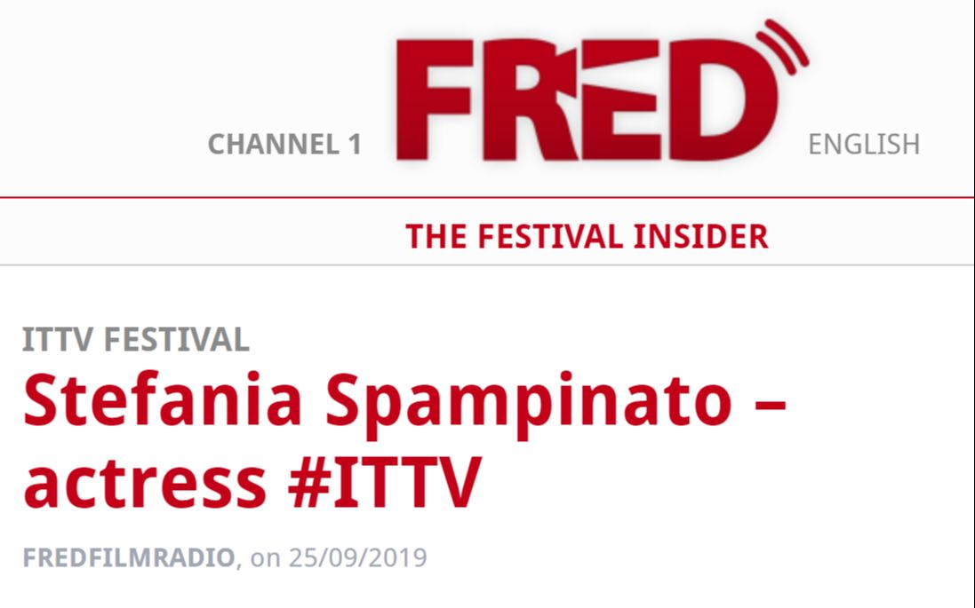 [图]Stefania Spampinato – actress #ITTV, FREDFILMRADIO, on 25/09/2019