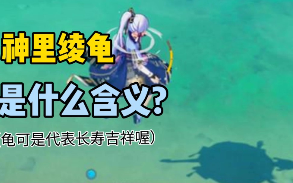 《原神》"神里绫龟"是什么含义?_哔哩哔哩bilibili